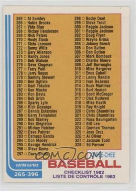 1982 O-Pee-Chee - [Base] #394 - Checklist