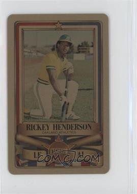 1982 Perma-Graphics/Topps Credit Cards - All-Stars - Gold #150-ASA3206 - Rickey Henderson [EX to NM]