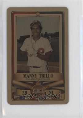 1982 Perma-Graphics/Topps Credit Cards - All-Stars - Gold #150-ASA3218 - Manny Trillo [EX to NM]