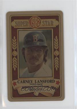 1982 Perma-Graphics/Topps Credit Cards - [Base] - Gold #150-SS8215 - Carney Lansford [EX to NM]