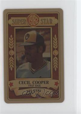 1982 Perma-Graphics/Topps Credit Cards - [Base] - Gold #150-SS8218 - Cecil Cooper [EX to NM]