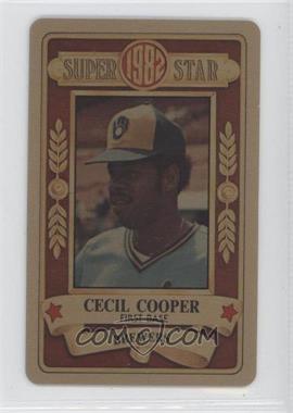 1982 Perma-Graphics/Topps Credit Cards - [Base] - Gold #150-SS8218 - Cecil Cooper