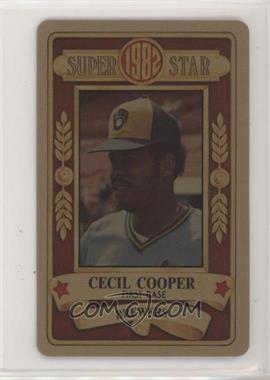 1982 Perma-Graphics/Topps Credit Cards - [Base] - Gold #150-SS8218 - Cecil Cooper