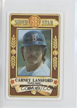 1982 Perma-Graphics/Topps Credit Cards - [Base] #150-SS8215 - Carney Lansford [EX to NM]