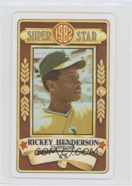 1982 Perma-Graphics/Topps Credit Cards - [Base] #150-SS8223 - Rickey Henderson [EX to NM]