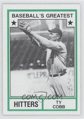 1982 TCMA Baseball's Greatest - Hitters - Tan Back #1982-14 - Ty Cobb