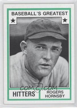 1982 TCMA Baseball's Greatest - Hitters - Tan Back #1982-15 - Rogers Hornsby