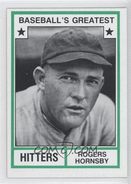 1982 TCMA Baseball's Greatest - Hitters - Tan Back #1982-15 - Rogers Hornsby