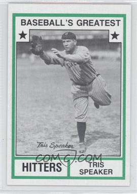 1982 TCMA Baseball's Greatest - Hitters - Tan Back #1982-18 - Tris Speaker