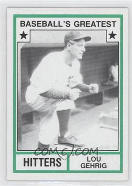 1982 TCMA Baseball's Greatest - Hitters - Tan Back #1982-23 - Lou Gehrig