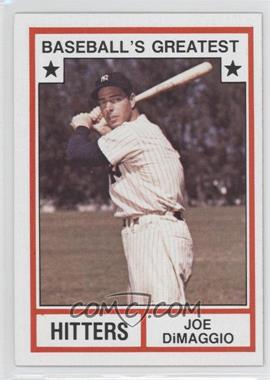 1982 TCMA Baseball's Greatest - Hitters - Tan Back #1982-3 - Joe DiMaggio