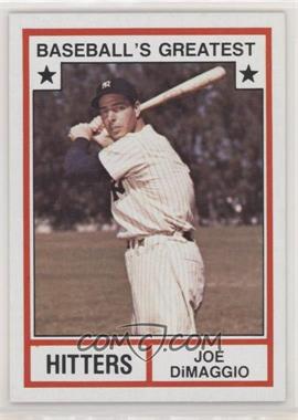 1982 TCMA Baseball's Greatest - Hitters - Tan Back #1982-3 - Joe DiMaggio