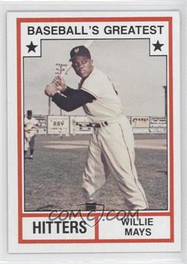 1982 TCMA Baseball's Greatest - Hitters - Tan Back #1982-6 - Willie Mays