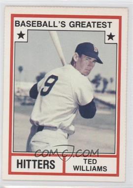 1982 TCMA Baseball's Greatest - Hitters - White Back #1982-1.1 - Ted Williams (No MLB Logo)