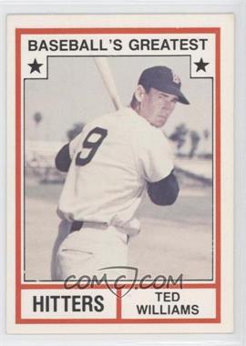 1982 TCMA Baseball's Greatest - Hitters - White Back #1982-1.1 - Ted Williams (No MLB Logo)