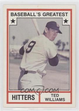 1982 TCMA Baseball's Greatest - Hitters - White Back #1982-1.1 - Ted Williams (No MLB Logo)