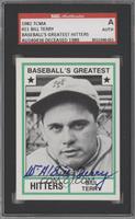 Bill Terry (No MLB Logo) [SGC Authentic Authentic]