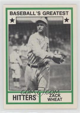 1982 TCMA Baseball's Greatest - Hitters - White Back #1982-36.1 - Zack Wheat (No MLB Logo)