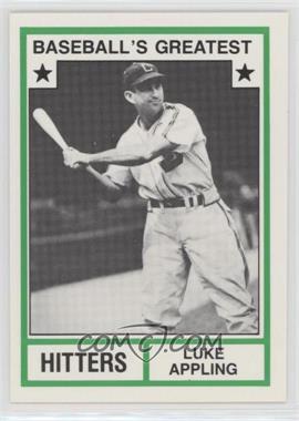 1982 TCMA Baseball's Greatest - Hitters - White Back #1982-42.2 - Luke Appling (Has MLB Logo)