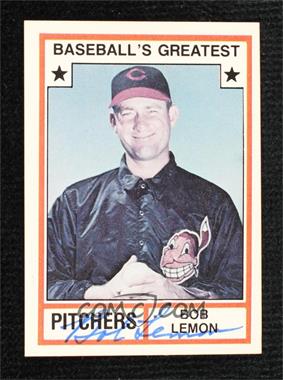 1982 TCMA Baseball's Greatest - Pitchers - White Back #1982-2.1 - Bob Lemon (No MLB Logo) [JSA Certified COA Sticker]