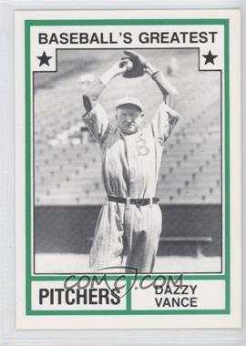 1982 TCMA Baseball's Greatest - Pitchers - White Back #1982-38.1 - Dazzy Vance (No MLB Logo)