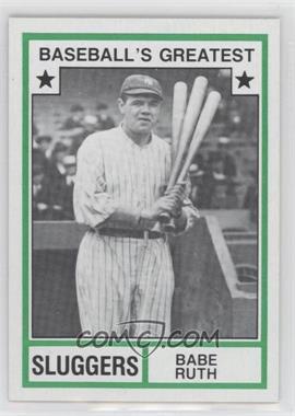 1982 TCMA Baseball's Greatest - Sluggers - Tan Back #1982-18 - Babe Ruth