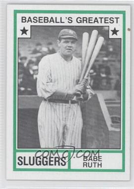 1982 TCMA Baseball's Greatest - Sluggers - Tan Back #1982-18 - Babe Ruth