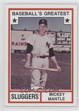 1982 TCMA Baseball's Greatest - Sluggers - Tan Back #1982-3 - Mickey Mantle