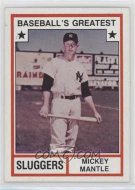 1982 TCMA Baseball's Greatest - Sluggers - Tan Back #1982-3 - Mickey Mantle