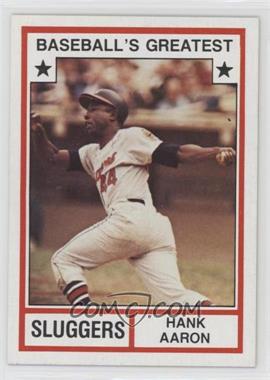1982 TCMA Baseball's Greatest - Sluggers - Tan Back #1982-4 - Hank Aaron