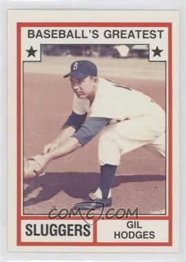 1982 TCMA Baseball's Greatest - Sluggers - White Back #1982-14.2 - Gil Hodges (Has MLB Logo)