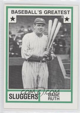 1982 TCMA Baseball's Greatest - Sluggers - White Back #1982-18.2 - Babe Ruth (Has MLB Logo) [Noted]