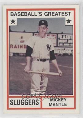 1982 TCMA Baseball's Greatest - Sluggers - White Back #1982-3.1 - Mickey Mantle (No MLB Logo)