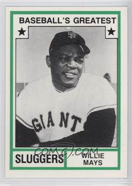 1982 TCMA Baseball's Greatest - Sluggers - White Back #1982-43.2 - Willie Mays (Has MLB Logo)