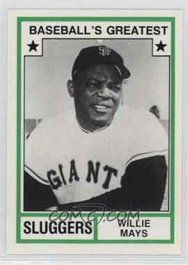 1982 TCMA Baseball's Greatest - Sluggers - White Back #1982-43.2 - Willie Mays (Has MLB Logo)