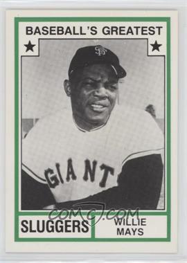 1982 TCMA Baseball's Greatest - Sluggers - White Back #1982-43.2 - Willie Mays (Has MLB Logo)