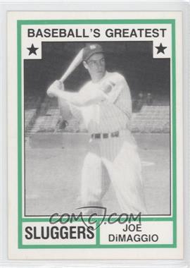 1982 TCMA Baseball's Greatest - Sluggers - White Back #1982-44.1 - Joe DiMaggio (No MLB Logo)