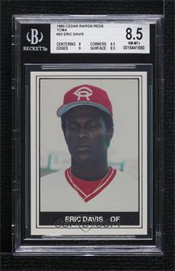 1982 TCMA Minor League - [Base] #202 - Eric Davis [BGS 8.5 NM‑MT+]