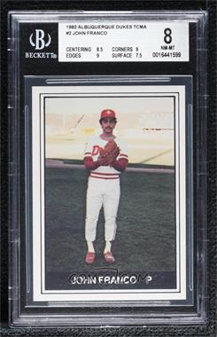 1982 TCMA Minor League - [Base] #337 - John Franco [BGS 8 NM‑MT]