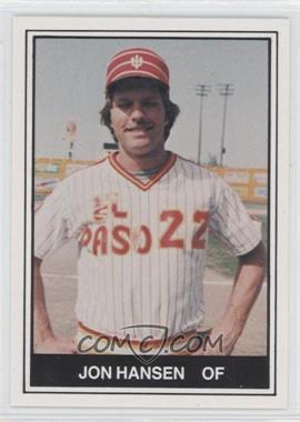 1982 TCMA Minor League - [Base] #492 - Jon Hansen