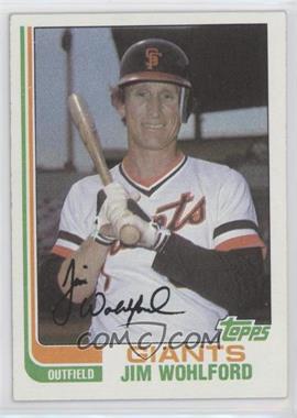 1982 Topps - [Base] - Wrong Back #_JWDA.wb - Jim Wohlford (Don Aase Back)