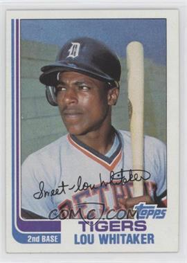 1982 Topps - [Base] - Wrong Back #_LWCY.wb - Lou Whitaker (Carl Yastrzemski back)