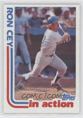 1982 Topps - [Base] - Wrong Back #_RCTR.wb - In Action - Ron Cey, (Texas Rangers Future Stars Back)