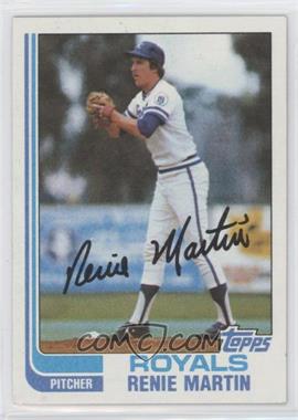 1982 Topps - [Base] - Wrong Back #_RMSG.wb - Renie Martin (Steve Garvey Back)