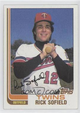 1982 Topps - [Base] - Wrong Back #_RSRF.wb - Rick Sofield (Rolie Fingers Back)