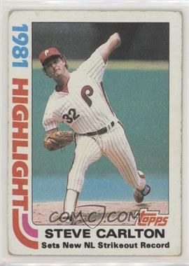 1982 Topps - [Base] #1 - Steve Carlton [EX to NM]