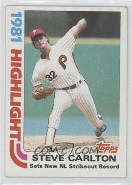 1982 Topps - [Base] #1 - Steve Carlton [EX to NM]