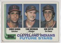 Future Stars - Chris Bando, Tom Brennan, Von Hayes [EX to NM]