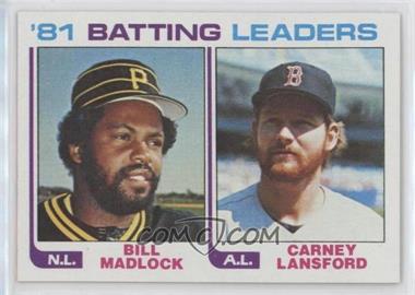 1982 Topps - [Base] #161 - Bill Madlock, Carney Lansford