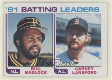 1982 Topps - [Base] #161 - Bill Madlock, Carney Lansford [EX to NM]